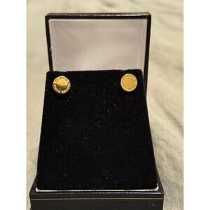 Marc by Marc Jacobs Gold Earrings Studs Perfect Gift